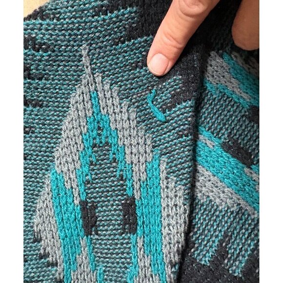 Vtg Chartwell Southwestern 3D Knit Sweater Pullover Grandpa Grunge Men's Large - Picture 6 of 8